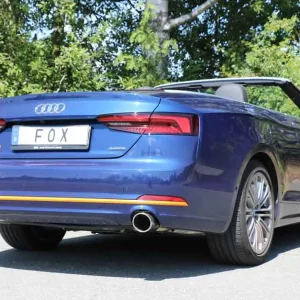 Expressversand Fox Duplex Auspuff Sportauspuff Endschalldämpfer für Audi A5 quattro B9 Cabrio