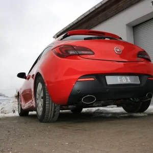 Fox Duplex Auspuff Sportauspuff Endschalldämpfer für Opel Astra J GTC 1,6l Letzte Chance