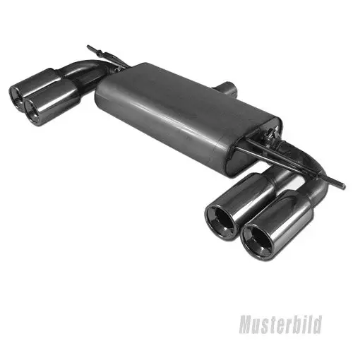 Sonderaktion Fox Duplex Auspuff Sportauspuff Endschalldämpfer für Opel Astra J Limo 1.6l CDTi