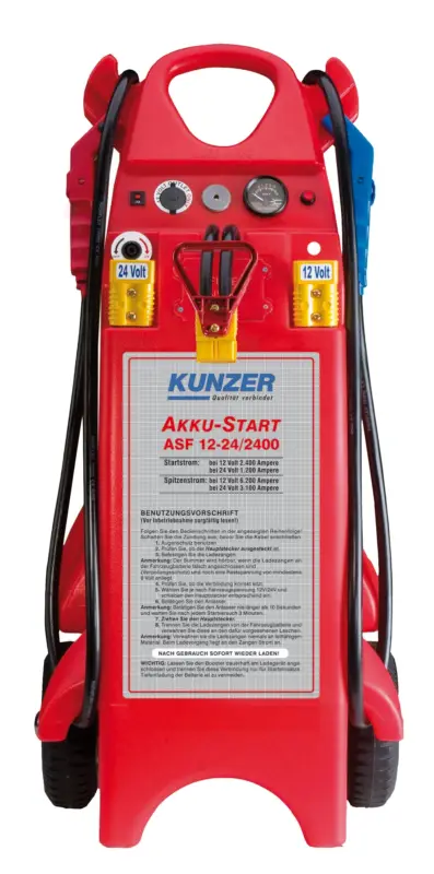 Kunzer AKKU-Start fahrbar 12V 2400A, 24V 1200A ASF12-24/2400 Preisknaller