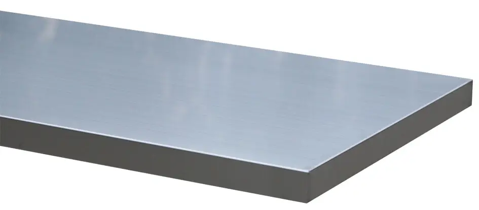 Abverkauf Kunzer Edelstahlplatte, 2.041 x 463 x 38 mm WES80S
