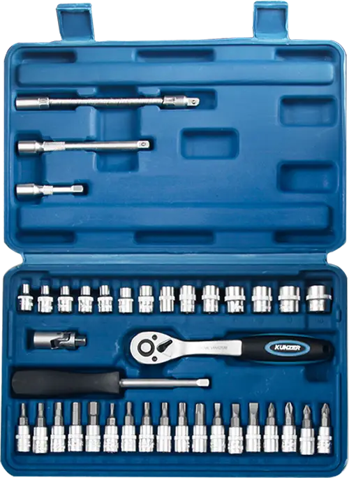Kunzer Steckschlüsselsatz 1/4", 38-tlg. 71438 Knallerangebot