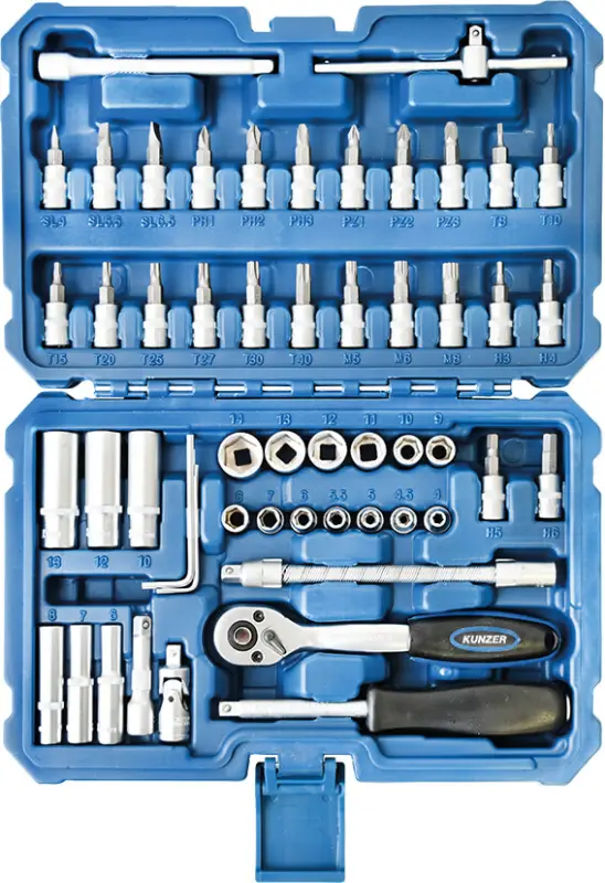 Heißes Angebot Kunzer Steckschlüssel-Satz 1/4", 54-tlg. 71454