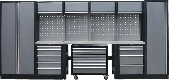 Neue Kollektion Kunzer Werkstattmodul 4 mit Edelstahlarbeitsplatte WESS4