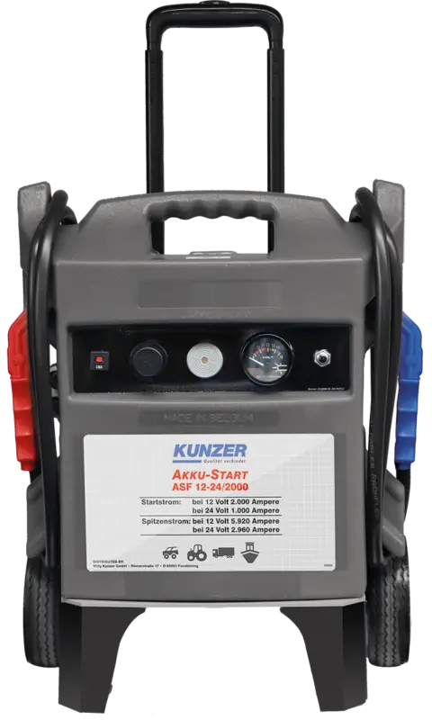 Preisknaller Kunzer AKKU-Start fahrbar, mit Trolley, 12V 2000A, 24V 1000A ASF12-24/2000