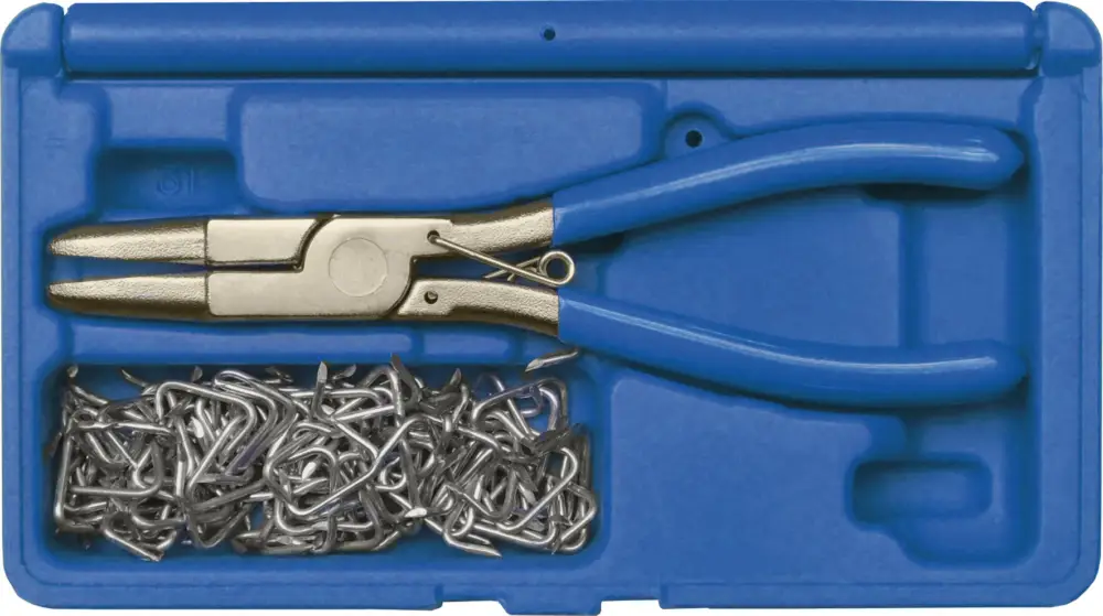 Preiswert Kunzer Polsterklammern-Set (Zange mit 100 Klammern) 7PKS101