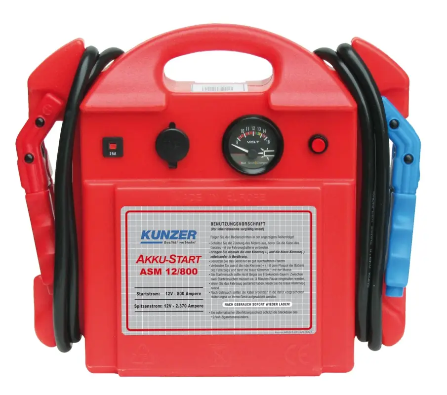 Kunzer AKKU-Start tragbar 12V 2370/800A ASM12/800 Preisknaller