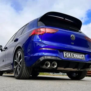 Jetzt Kaufen Fox Duplex Auspuff Sportauspuff Komplettanlage für VW Golf 8 R Halbanlage ab 2.0
