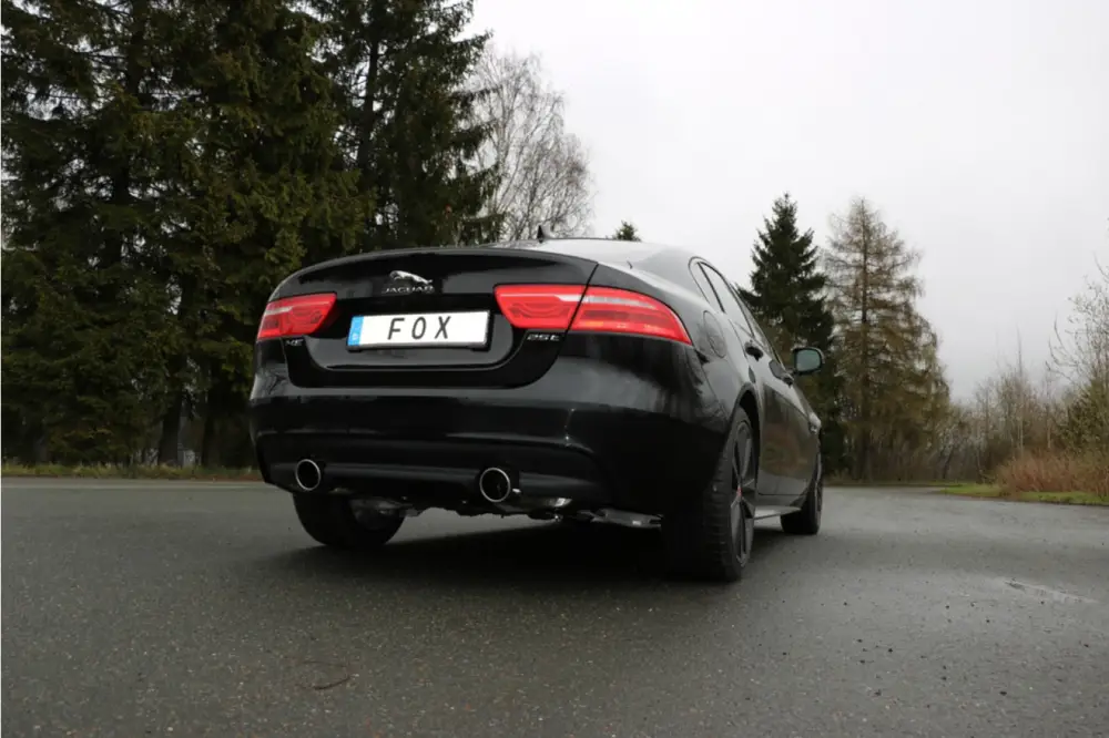 Angebot Fox Duplex Auspuff Sportauspuff Komplettanlage für Jaguar XE 2,0l 184kW
