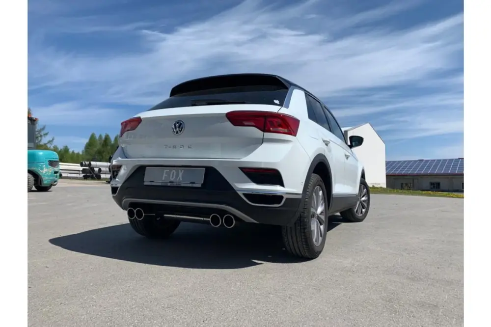 Fox Duplex Auspuff Sportauspuff Komplettanlage für VW T-Roc Frontantrieb 1.0l Günstig