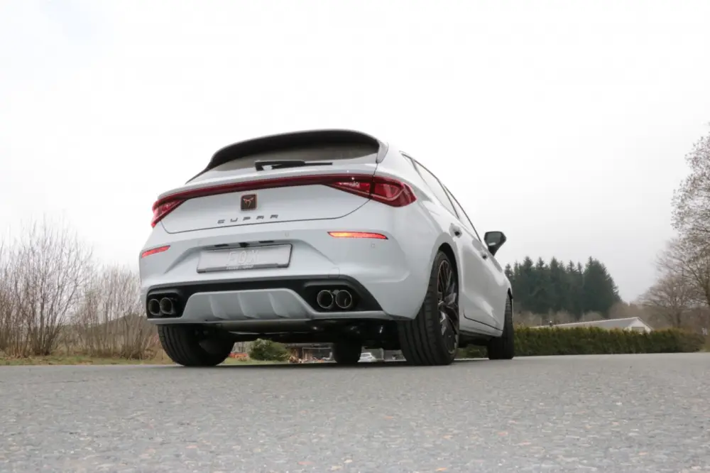 Solange Der Vorrat Reicht Fox Duplex Auspuff Sportauspuff Endschalldämpfer für Cupra Leon 4x2 KL 2,0 221kW