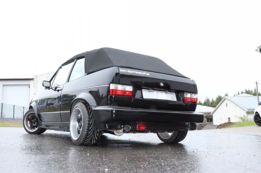 Fox Auspuff Sportauspuff Komplettanlage für VW Golf I Cabrio 1,8l 72kW Direktkauf