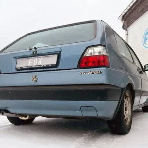Fox Auspuff Sportauspuff Endschalldämpfer für VW Golf II 19E 1,0l 1,3l 1,6l 1,8l Heißes Angebot