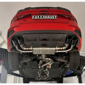Fox Duplex Auspuff Sportauspuff Endschalldämpfer Halbanlage für Audi S3 GY Limo Abverkauf