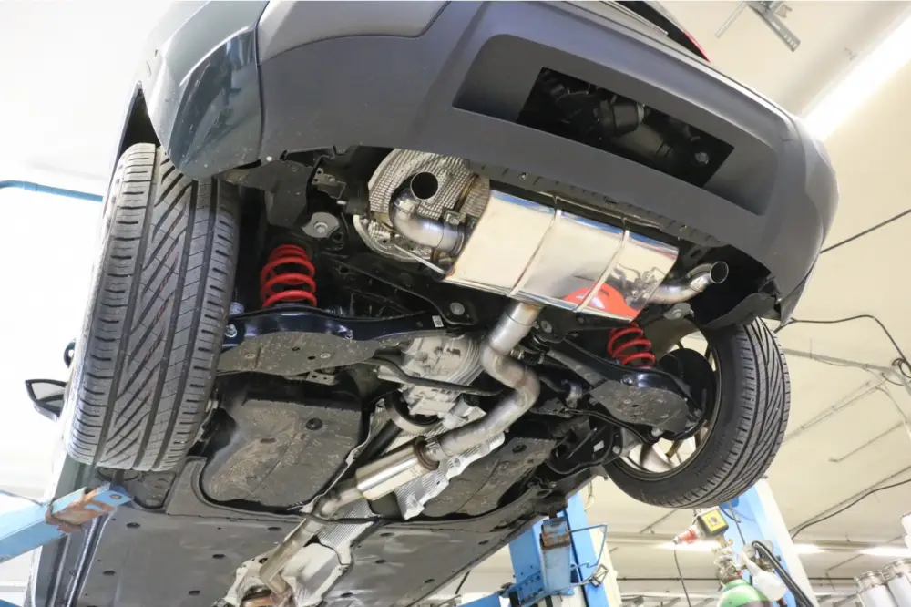 Sofort Bestellen Fox Duplex Auspuff Sportauspuff Endschalldämpfer für Seat Ateca 5FP 4x4 Facelift