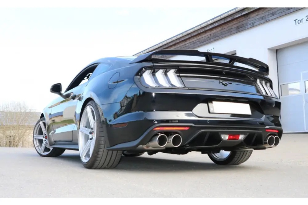 Preisreduziert Fox Duplex Auspuff Sportauspuff Komplettanlage für Ford Mustang VI Facelift 5,0l