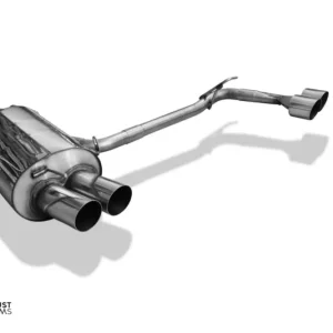 Zertifiziert Fox Duplex Auspuff Sportauspuff Endschalldämpfer für BMW E46 E46 330d 330xd 3.0