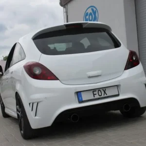 Heißes Angebot Fox Duplex Auspuff Sportauspuff Komplettanlage für Opel Corsa D NRE-Edition