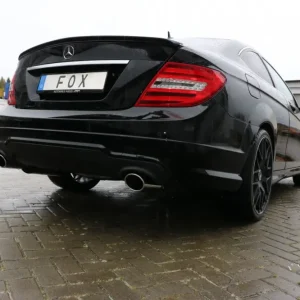 Fox Duplex Auspuff Sportauspuff Endschalldämpfer für Mercedes C-Klasse 4Zylinder Bestpreis