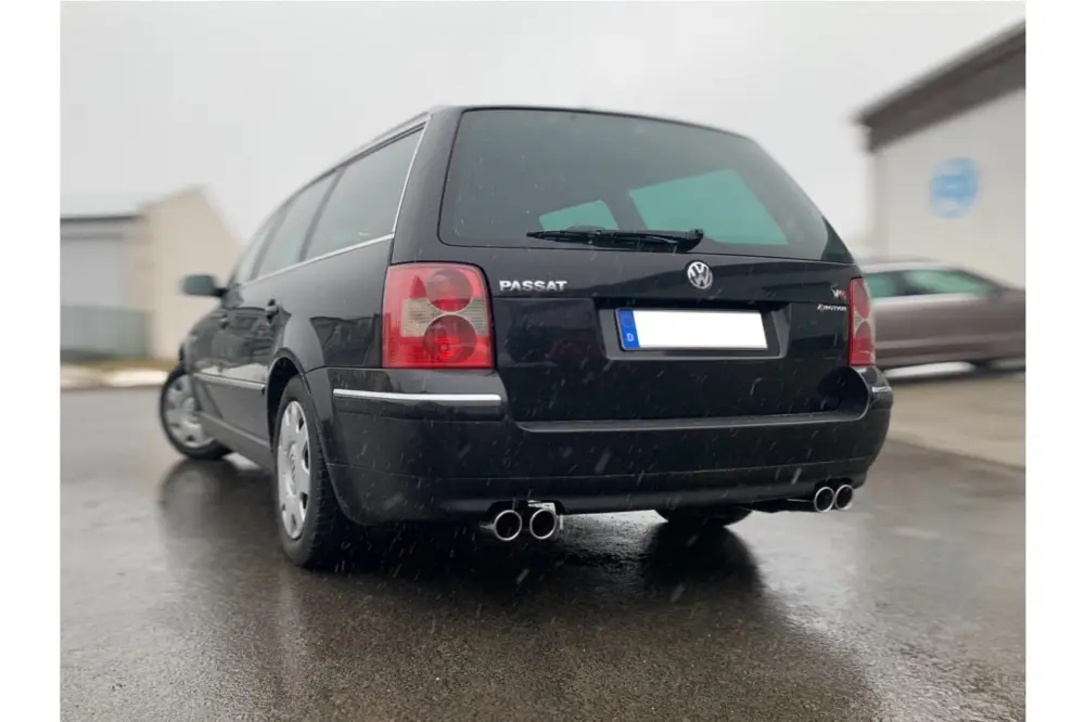 Meistverkauft Fox Duplex Auspuff Sportauspuff Endschalldämpfer für VW Passat 3B 3BG 4-Motion