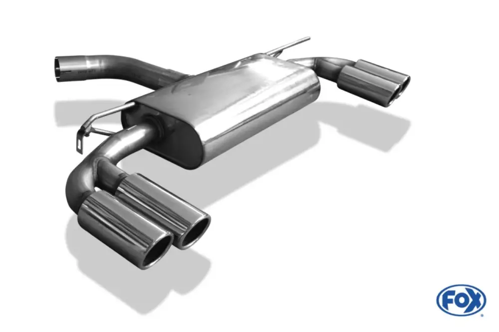 Fox Duplex Auspuff Sportauspuff Komplettanlage für Seat Leon 5F Einzelradaufhän. Expressversand