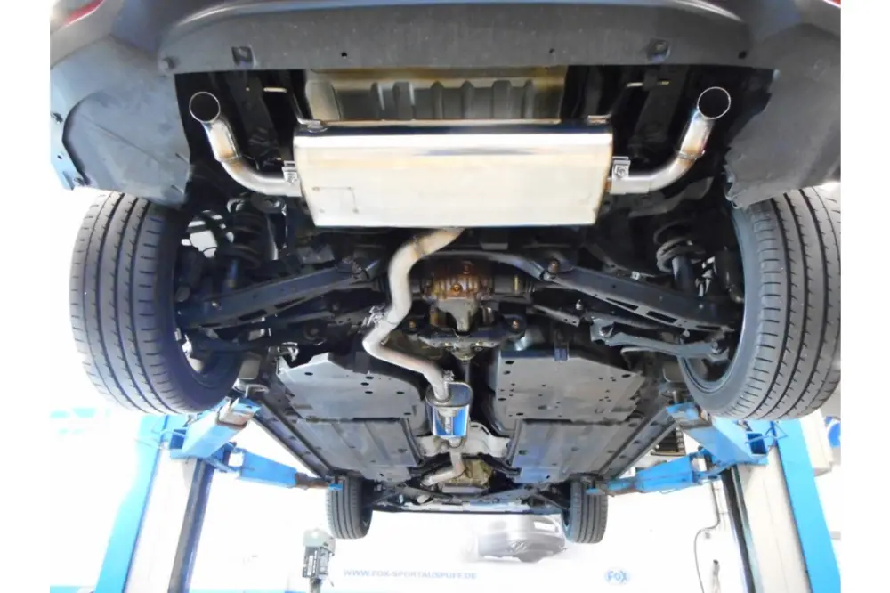 Zertifiziert Fox Duplex Auspuff Sportauspuff Komplettanlage für Subaru Impreza GT7 AWD 2.0l