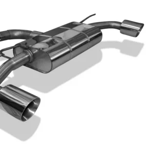 Billig Fox Duplex Auspuff Sportauspuff Endschalldämpfer für VW Golf 7 GTE 1,4l 110kW