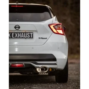 Begrenztes Angebot Fox Auspuff Sportauspuff Komplettanlage für Nissan Micra K14 N 1,0l 86kW