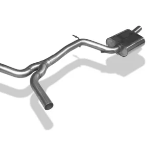 Top-Angebot Fox Mittelschalldämpfer Auspuff Sportauspuff für Audi A4 B8 2.0 155/165kW quattr
