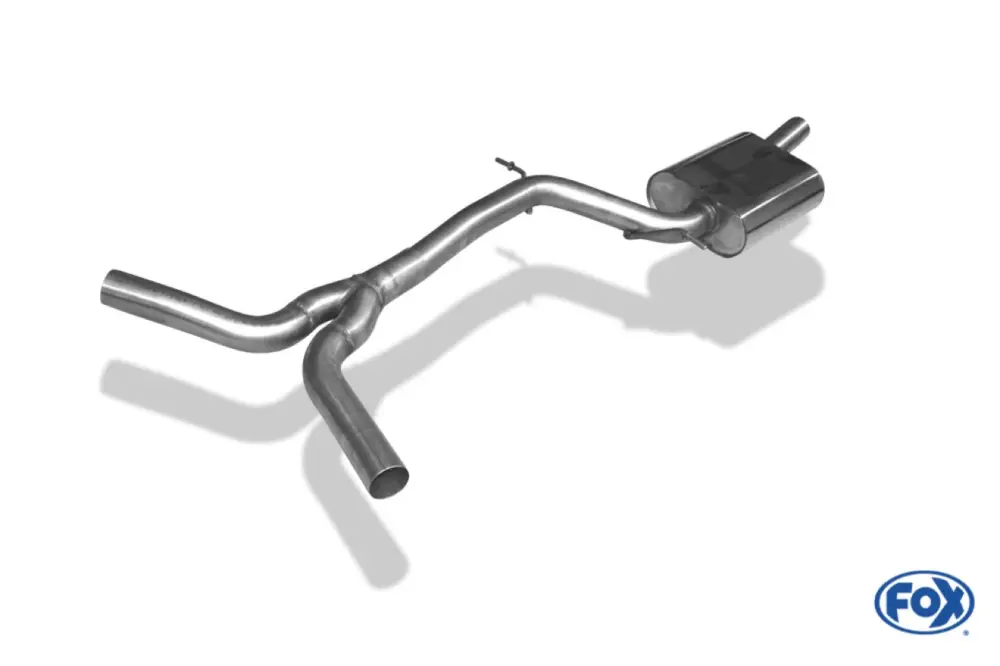 Top-Angebot Fox Mittelschalldämpfer Auspuff Sportauspuff für Audi A4 B8 2.0 155/165kW quattr