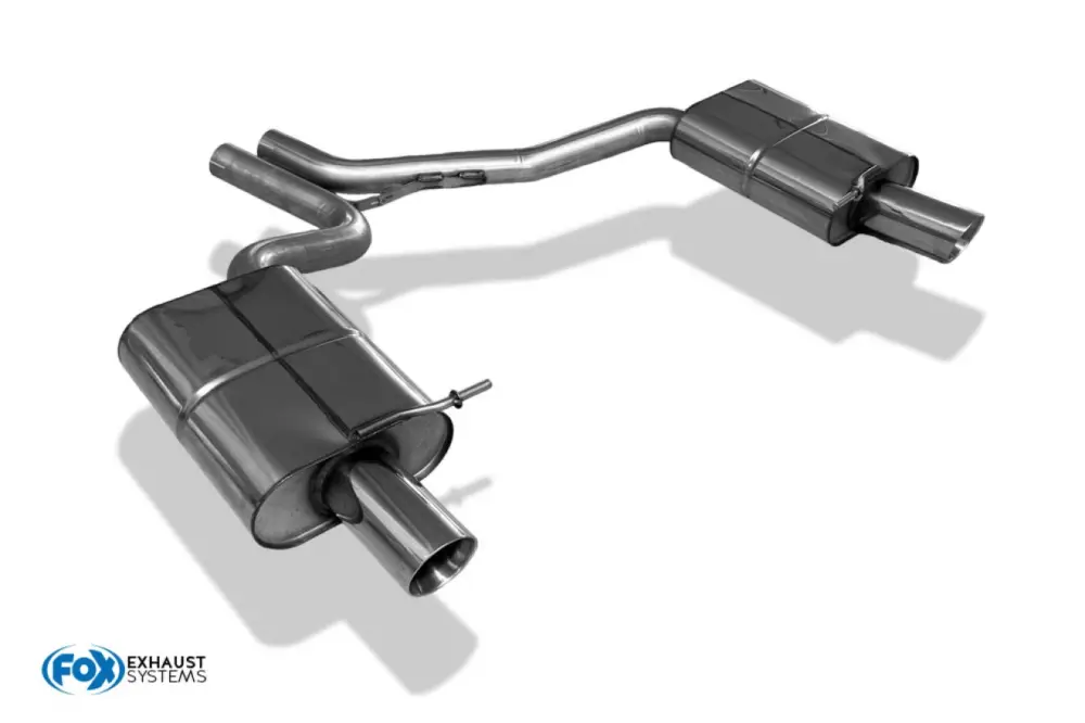 Fox Duplex Auspuff Sportauspuff Endschalldämpfer für Audi A4 B6 1,8l T 2,4l Bestseller
