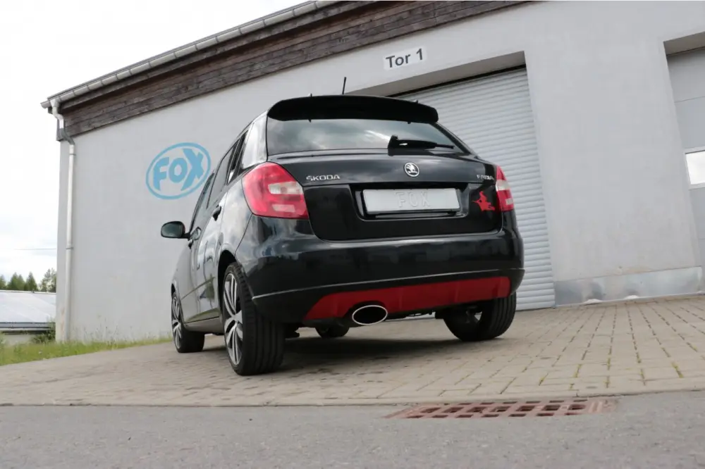 Fox Auspuff Sportauspuff Endschalldämpfer für Skoda Fabia Limo Neu Im Sortiment