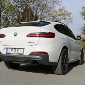 Fox Duplex Auspuff Sportauspuff Endschalldämpfer für BMW X4 G02 30i 2,0l 185kW Must-Have
