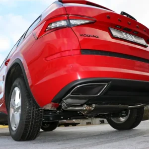 Rabatt Fox Duplex Auspuff Sportauspuff Endschalldämpfer für Skoda Kodiaq 4x4 mit RS 2.0
