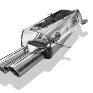 Expressversand Fox Auspuff Sportauspuff Endschalldämpfer für Ford Fiesta 7 und Sport 1.0l 1.4l