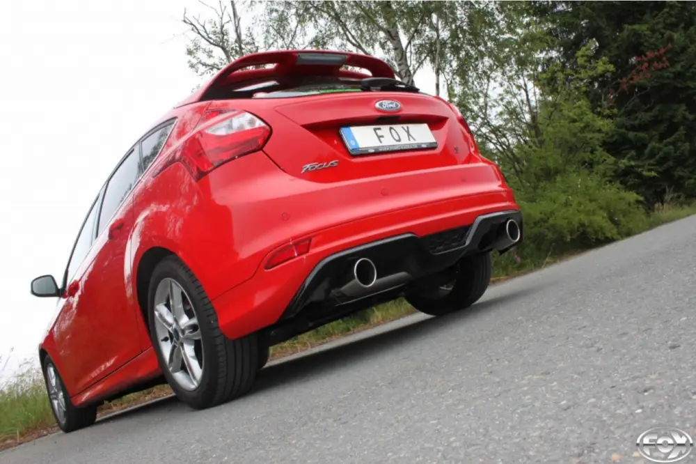 Direkt Vom Hersteller Fox Duplex Auspuff Sportauspuff Endschalldämpfer für Ford Focus III S Fließheck