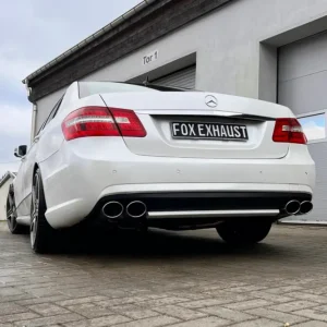 Billig Fox Duplex Auspuff Sportauspuff Komplettanlage für Mercedes E-Klasse 212