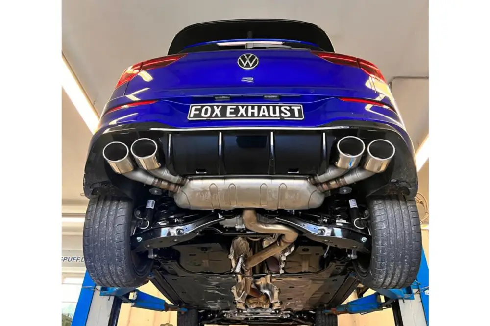 Sonderaktion Fox Duplex Endrohrpaar für VW Golf VIII R Endrohre rechts/links 2x115x85 Typ 2.0