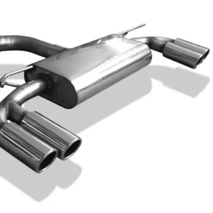 Fox Duplex Auspuff Sportauspuff Endschalldämpfer für Seat Leon 5F Einzelrad 1,5l Expressversand