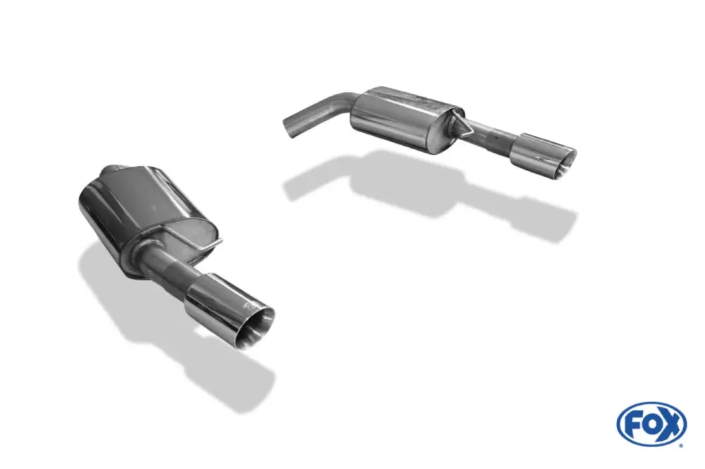 Letzte Chance Fox Duplex Auspuff Sportauspuff Endschalldämpfer für BMW E90/91/92/93 335i/335d