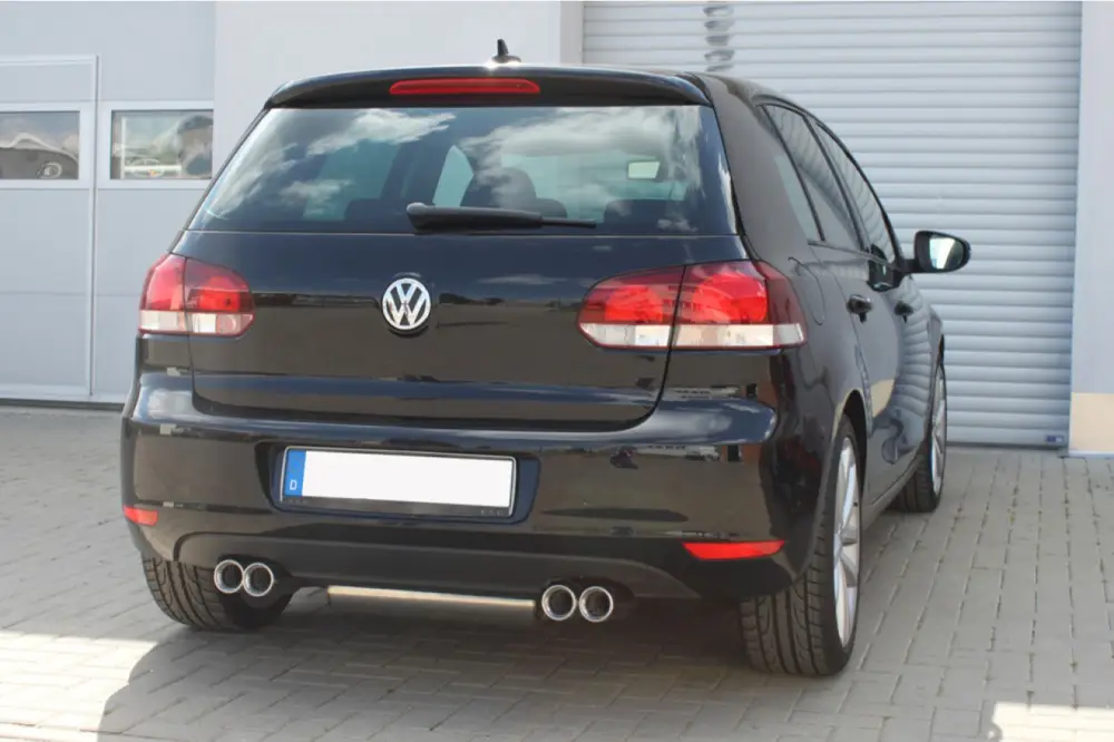 Fox Duplex Auspuff Sportauspuff Endschalldämpfer für VW Golf VI Saisonangebot
