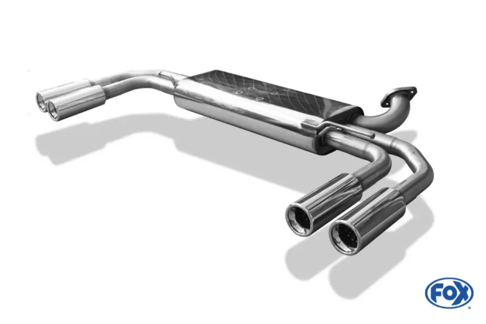 Markenprodukt Fox Duplex Auspuff Sportauspuff Endschalldämpfer für Mercedes V-Klasse W447 2,2l