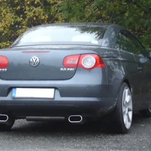 Sonderaktion Fox Duplex Auspuff Sportauspuff Endschalldämpfer für VW EOS 1F 2,0l TFSI 147/155