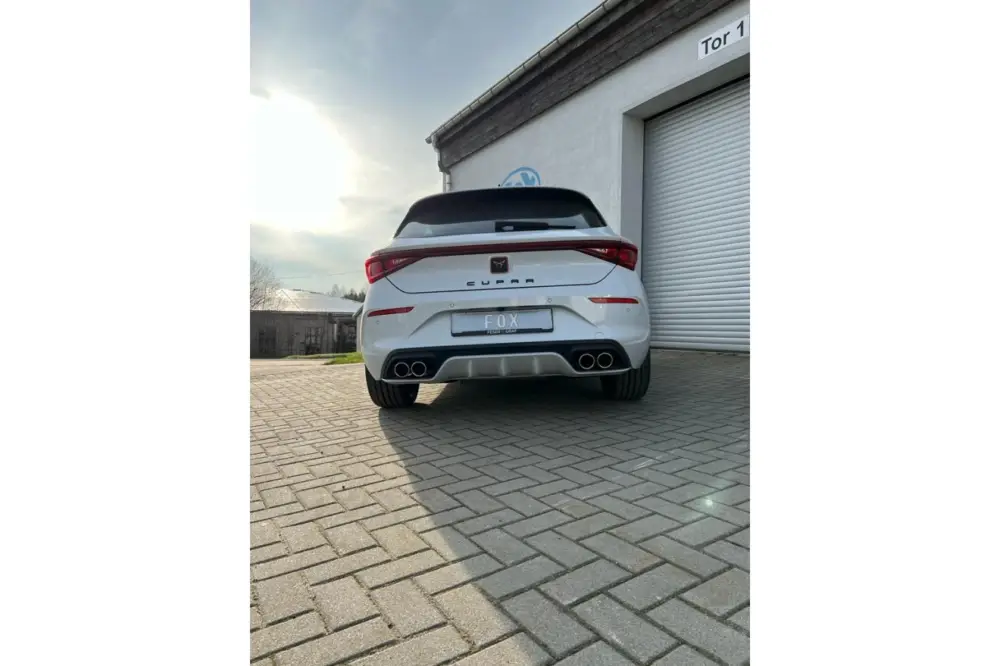 Fox Duplex Auspuff Sportauspuff Komplettanlage für Cupra Leon 4x2 KL 2,0l 221kW Neue Kollektion