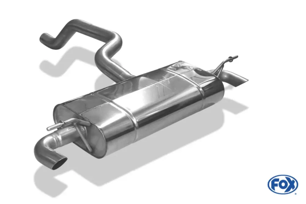 Nur Für Kurze Zeit Fox Duplex Auspuff Sportauspuff Endschalldämpfer für Mercedes A-Klasse W177 1.3l