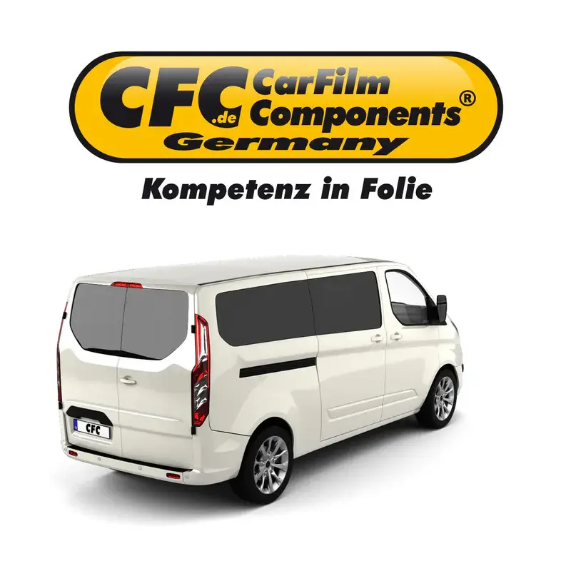 Jetzt Kaufen CFC Tönungsfolie KFZ-spezifisch 3D vorgeformt für Ford Transit 7 L2 (3300mm) Flügeltüren Schiebetür L+R m.Heckwischer 05/14-