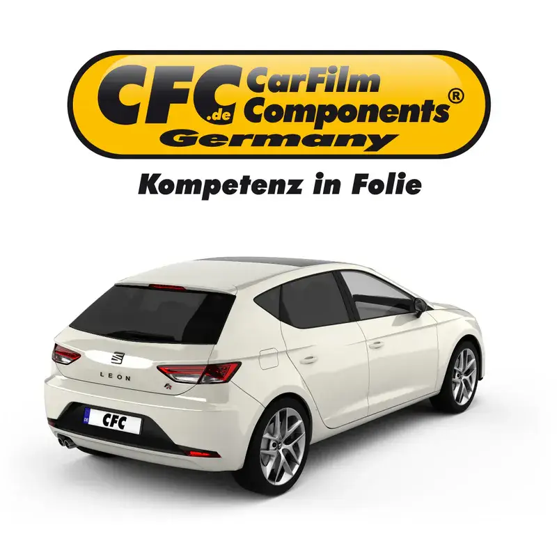 Sonderaktion CFC Tönungsfolie KFZ-spezifisch 3D vorgeformt für Seat Leon 2 (1P) Facelift 5-türig 03/09-10/12