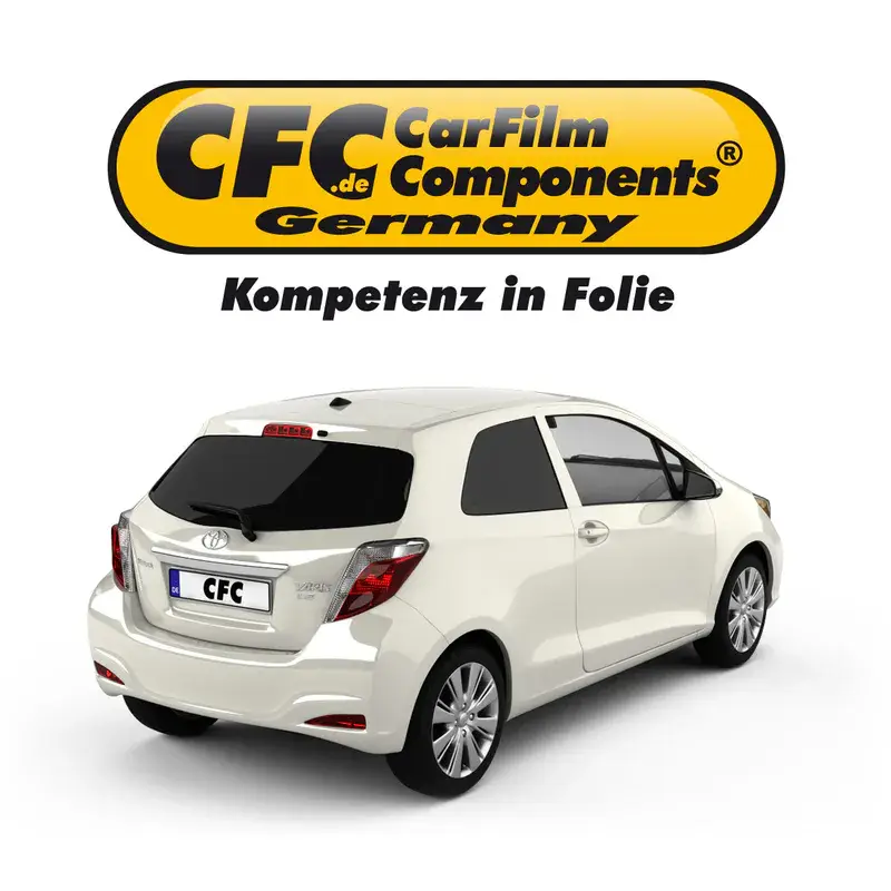Neuheit CFC Tönungsfolie KFZ-spezifisch 3D vorgeformt für Toyota Yaris 2 (XP9) 3-türig 10/05-11/10