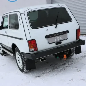 Fox Lada Niva 4x4 Endschalldämpfer quer Ausgang links - 145x65 Typ 59 links Geprüft