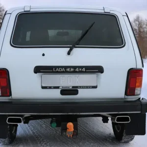Heißes Angebot Fox Lada Niva 4x4 Endschalldämpfer quer Ausgang rechts/links - 145x65 Typ 59 rechts/links